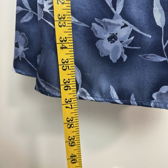 Vintage 90s Y2K DBY Floral Satin Dress Size 13/14 Skater Fairy Grunge Summer - Picture 7 of 7